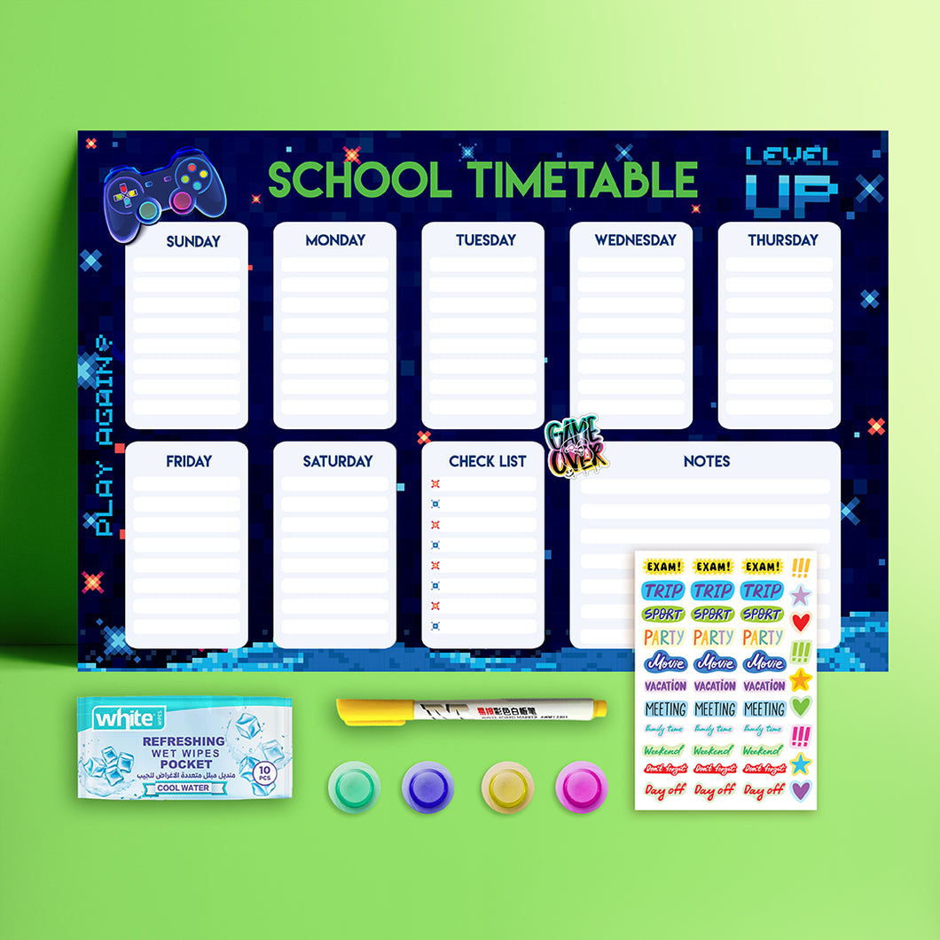School time table kit  - Gamer