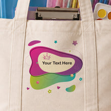 School Supply Delivery Tote Bag with Zipper & Poster Roll Holder شنطة تسليم مستلزمات المدرسة بسوستة وحامل رول اللوحات
