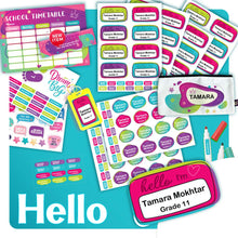 (New) School Labels Package_ Hello