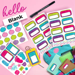Blank School Labels _ Hello