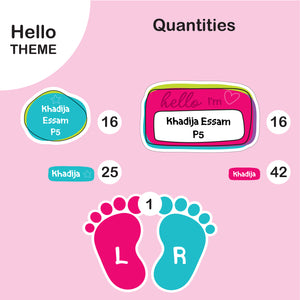 School Labels Mini Package_ Hello