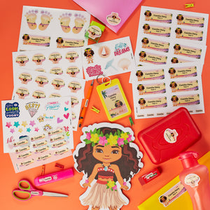 School Labels Package_Moana