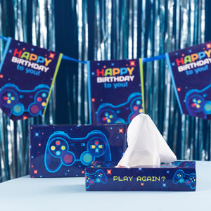 Set of 11 items for Birthday Gamer theme  - مجموعة من ١١ عنصر من زينة حفلات عيد الميلاد بتصميم جيمر