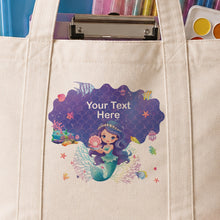 School Supply Delivery Tote Bag with Zipper & Poster Roll Holder شنطة تسليم مستلزمات المدرسة بسوستة وحامل رول اللوحات