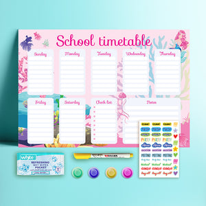 School time table kit  - Mermaid