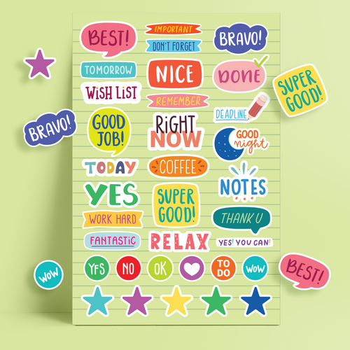 Stickers Waterproof - Organize - تنظيم