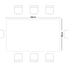 Tablecloth Rectangle Jannat - مفرش طاولة مستطيل جنات