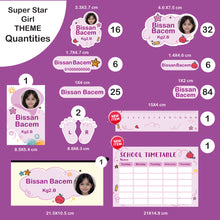 (New) School Labels Package _ Super Star Girl