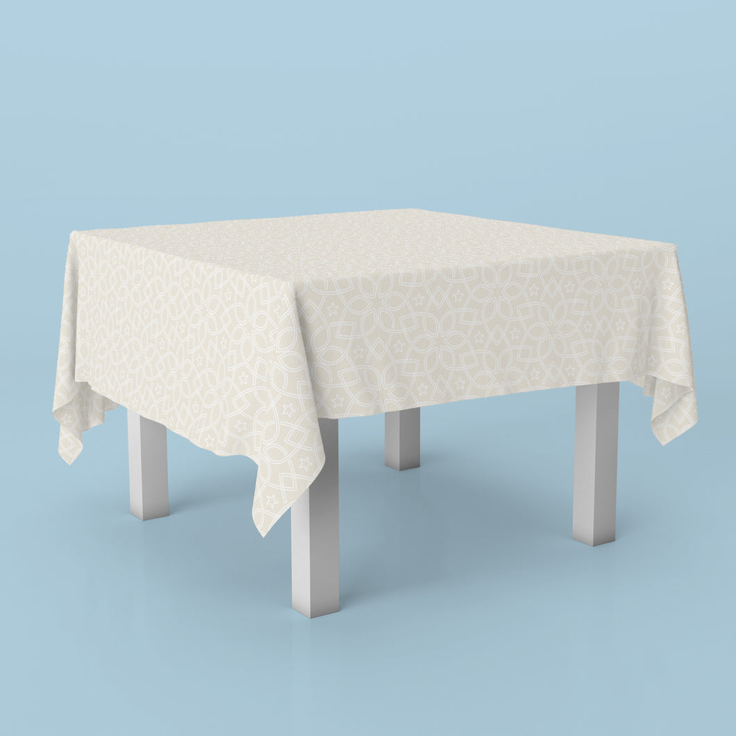 Square Tablecloth Basic Pattern - مفرش طاولة مربع بيزك منقوش