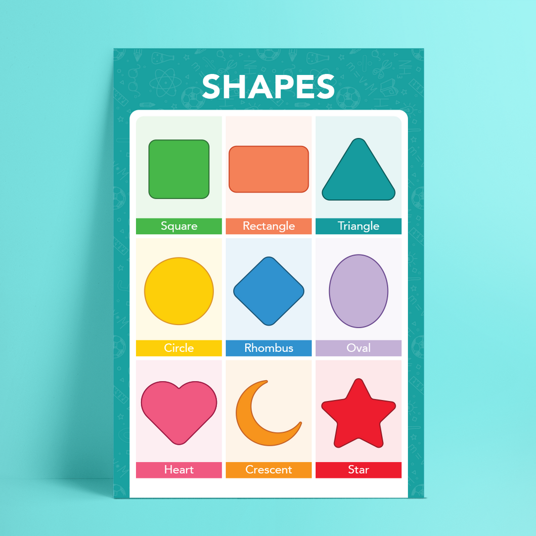 Shapes poster _ الأشكال