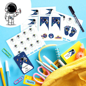 Blank School Labels _Astronaut