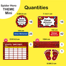 (New) School Labels Mini Package_ Spider Hero