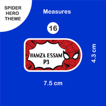 School Labels Mini Package_ Spider Hero