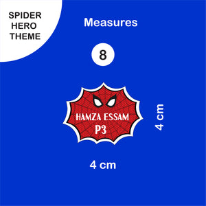 School Labels Mini Package_ Spider Hero