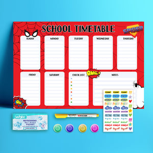 School time table kit  - Spider Hero