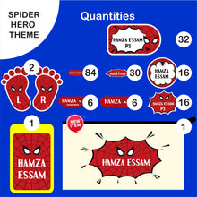 School Labels Package_ Spider Hero