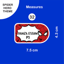 School Labels Package_ Spider Hero