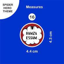 School Labels Package_ Spider Hero