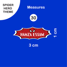 School Labels Package_ Spider Hero