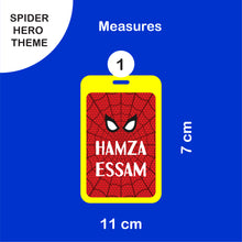School Labels Package_ Spider Hero