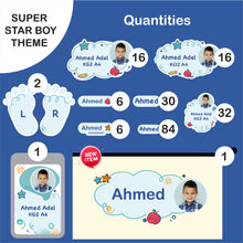 School Labels Package_ Super Star Boy