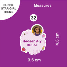 School Labels Package_ Super Star Girl