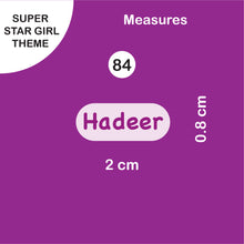School Labels Package_ Super Star Girl