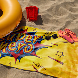 Beach towel _ Super hero