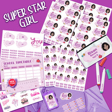 (New) School Labels Package _ Super Star Girl