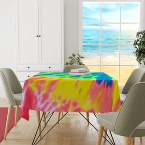Tablecloth Square Tie Dye Shine ( Summer ) - (مفرش طاولة مربع تاي داي شاين (صيفي