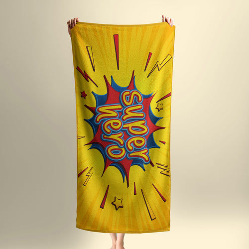 Beach towel _ Super hero