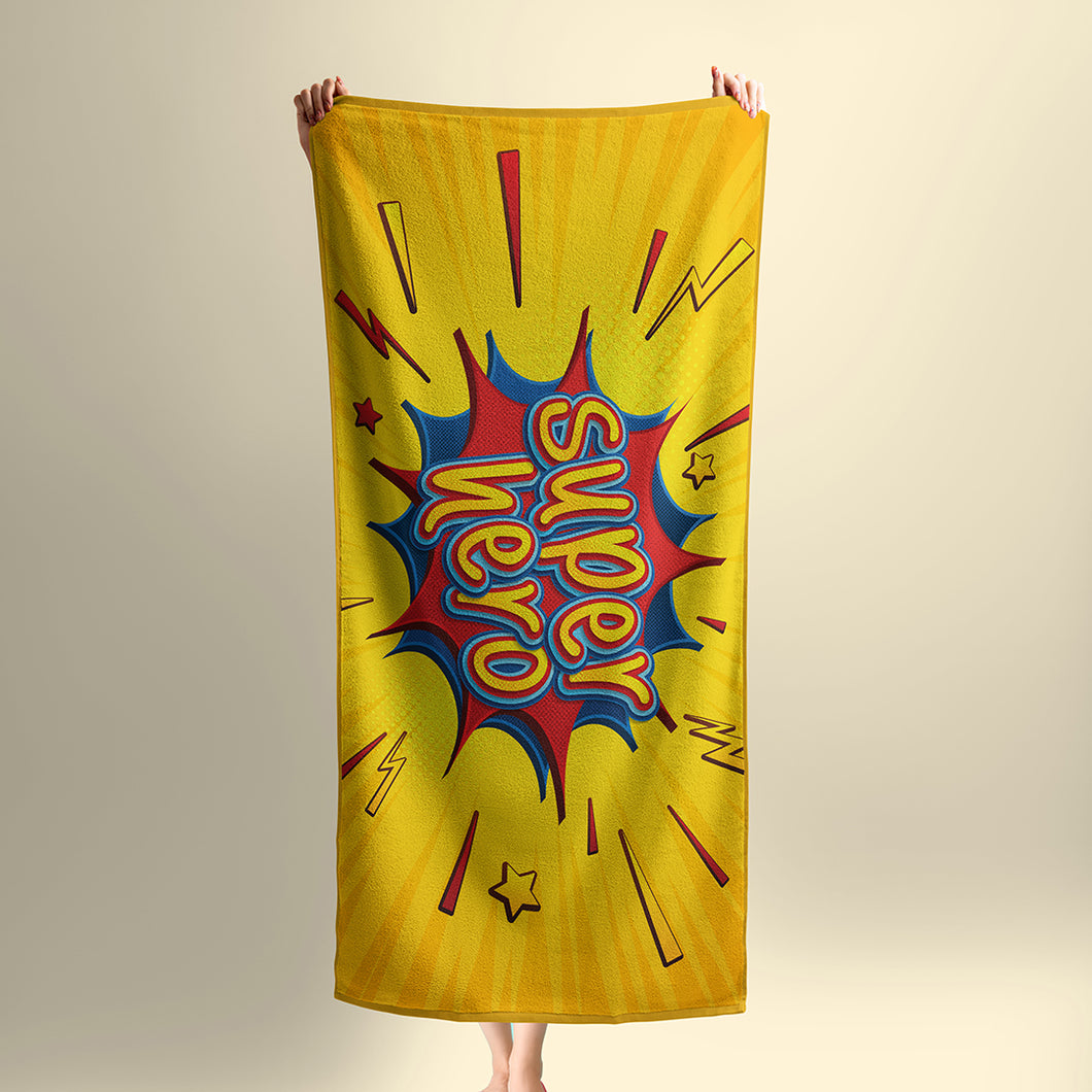 Beach towel _ Super hero