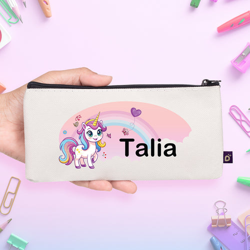 Customized pencil case Unicorn - مقلمة بأسم طفلك