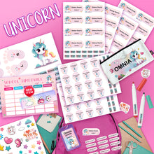 School Labels Package_ Unicorn