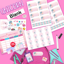 (New) Blank School Labels _Unicorn