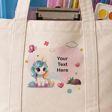 School Supply Delivery Tote Bag with Zipper & Poster Roll Holder شنطة تسليم مستلزمات المدرسة بسوستة وحامل رول اللوحات