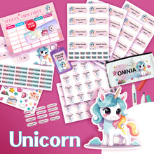 (New) School Labels Package_ Unicorn