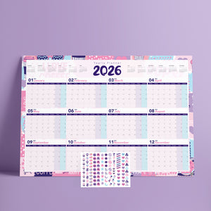 Yearly Planner 2026 Donuts - مخطط سنوي 2026 دونتس