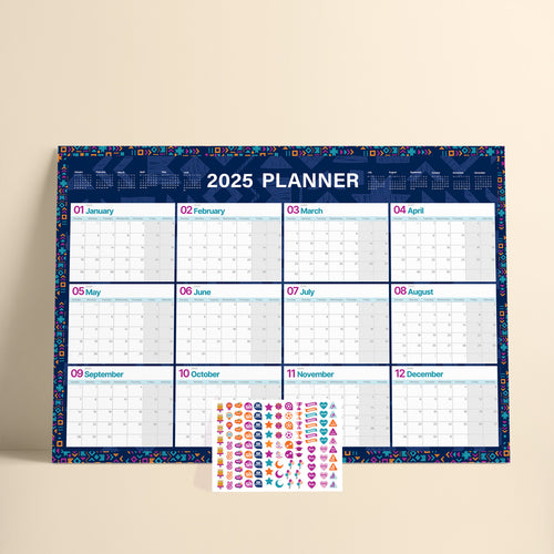 Yearly Planner 2025 Mosaic - مخطط سنوي 2025 موزاييك