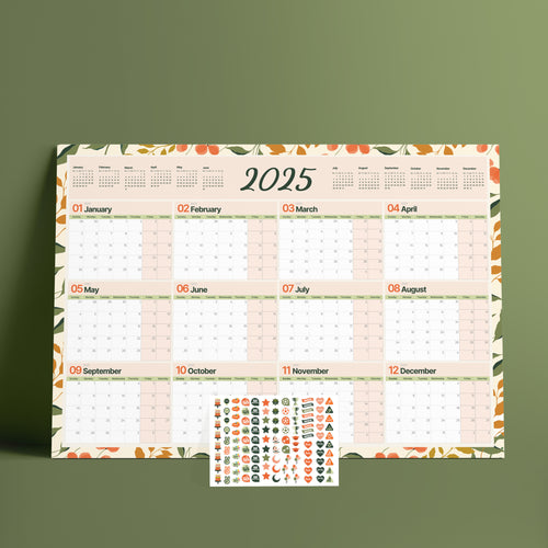 Yearly Planner 2025 Harvest - مخطط سنوي 2025 هارڤست