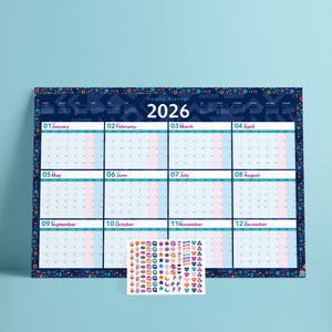 Yearly Planner 2026 Mosaic - مخطط سنوي 2026 موزاييك