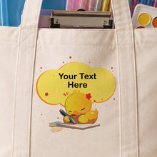 School Supply Delivery Tote Bag with Zipper & Poster Roll Holder شنطة تسليم مستلزمات المدرسة بسوستة وحامل رول اللوحات