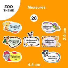 School Labels Package_ Zoo World