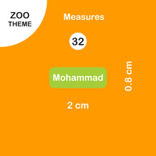 School Labels Package_ Zoo World