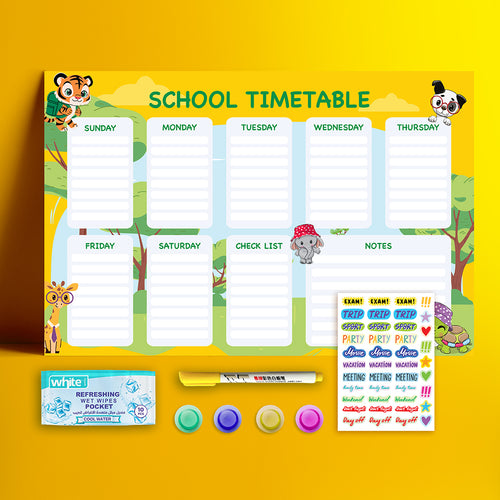 School time table kit  - Zoo World