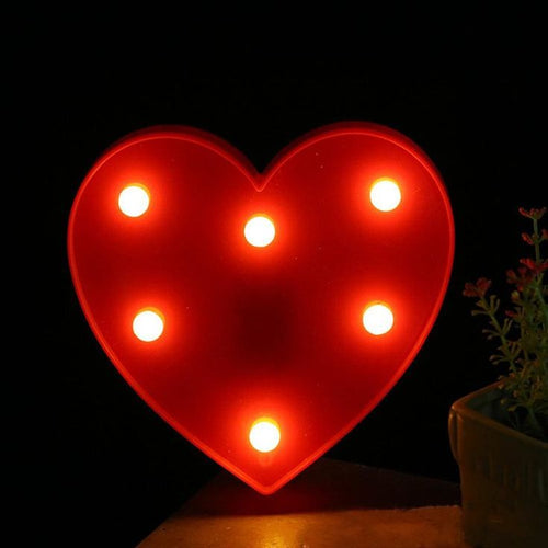 Red Heart LED Light _  إضاءة قلب أحمر