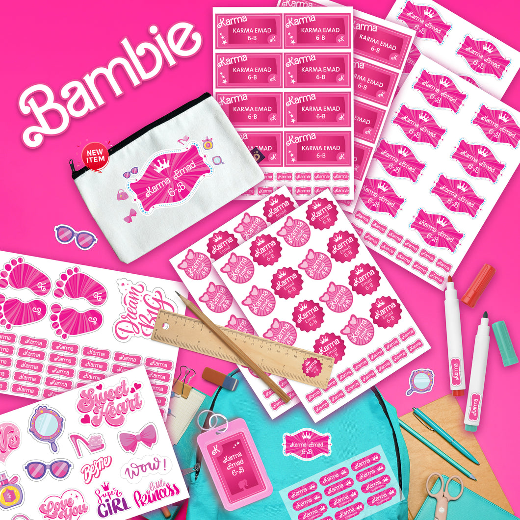 School Labels Package_ Bambie