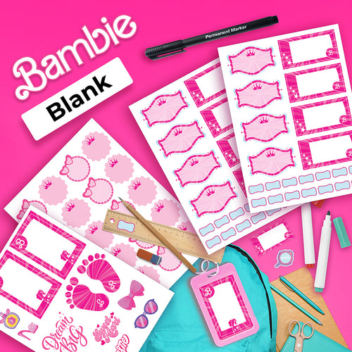 Blank School Labels _ Bambie