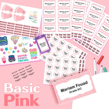 (New) School Labels Package _ Basic Pink