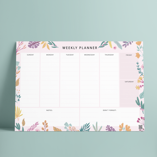 Weekly Planner  - Flowers